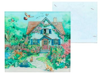 Carmani, stekleni podstavek 11,5x11,5 cm - vas