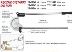 TOYA STROJ ZA UPOGIBLJANJE CEVI YATO 12 mm 21842