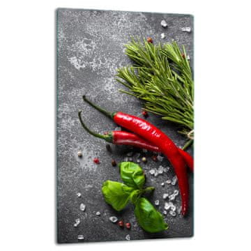 shumee Steklena plošča, pult 30x52 chili