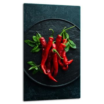 shumee Steklena plošča, pult 30x52 chili