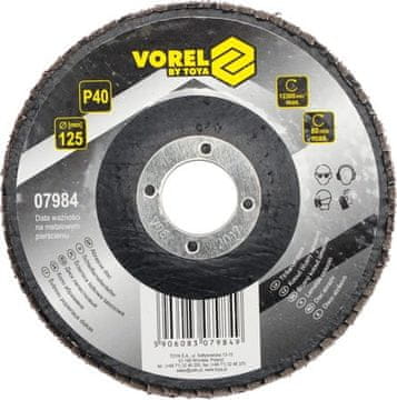 TOYA Vorel lamelni disk 125 mm P 40