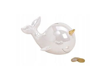 KERAMIČNA HRANILNICA ZA DENARJE KITA ZA OTROKE, VARČEVALNA FIGURA RIBICE