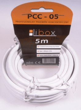 Box Koaksialni kabel RG6 0,8/4,8 PCC05 /5 m/