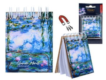 Carmani Magnetni zvezek - C. Monet, Lokvanji (carmani)