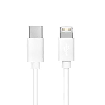 OEM USB-C-Lightning kabel PD 3A 27 W, 1 m, C291, bela škatla