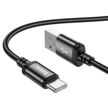 Hoco Kabel USB A na USB C Hoco 3A, 1 m, X89, črn