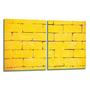 shumee 2x zaščitna steklena plošča ZA peč 40x52 opeka