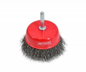 awtools Awtools 75 mm krtača s steblom, valovita žica