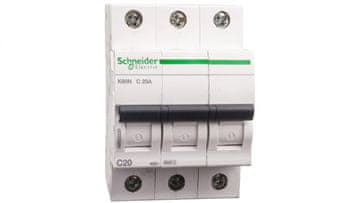 Schneider Odklopnik 3P C 20A 6kA AC K60N Acti9 A9K02320