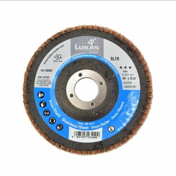 LUKAS-Erzett Lukas lamelni disk 125 mm P 60 sltr keramični