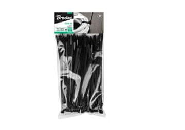 Bradas Črn plastični naglavni trak 4,8x280/100 kosov