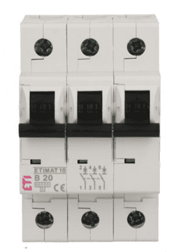 Odklopnik 3P B 20A 10kA AC ETIMAT10 002125717