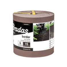 Bradas Ravna travna obroba 6m/15cm rjava Bradas 7583
