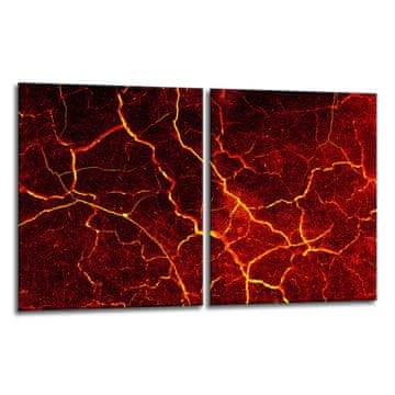 shumee 2x zaščitna steklena plošča ZA lava peč 40x52