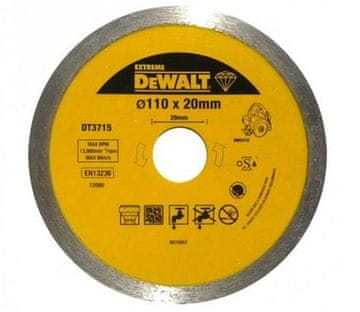 DEWALT DIAMANTNI DISK 110 mm x 20 mm ZA DWC410