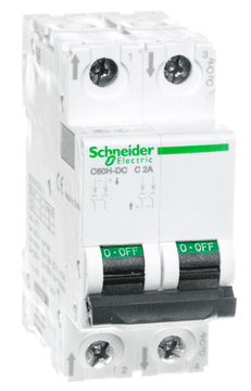 Schneider Odklopnik 2P C 2A 6kA DC C60H Acti9 A9N61522