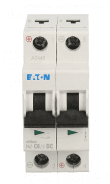 Eaton Odklopnik 2P C 6A 15kA DC FAZ C6/2-DC 279137