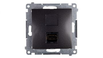 shumee Simon 54 HDMI vtičnica antracit dghdmi.01/48
