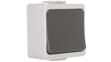 Timex Jantar-bis enojno stikalo IP44 sivo WNT-1J-b