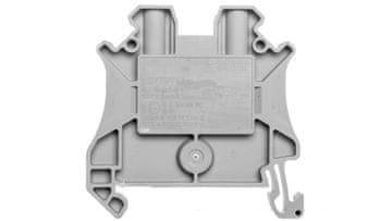 Schneider 2-žilni konektor za letev 4 mm2 siv NSYTRV42
