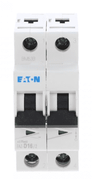 Eaton Odklopnik 2P D 16A 15kA AC FAZ-D16/2 278783