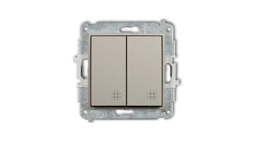 shumee Mini dvojni prečni mehanizem Taupe 60MWP-66