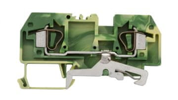 Wago 2-žilni konektor 6 mm2 rumeno-zelen 282-907