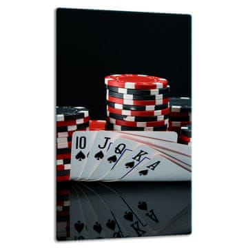 shumee Steklena plošča, namizna plošča 30x52 poker
