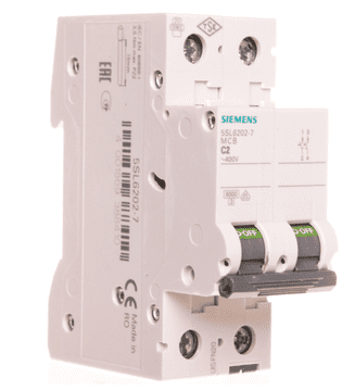 Siemens Odklopnik 2P C 2A 6kA AC SENTRON 5SL6202-7