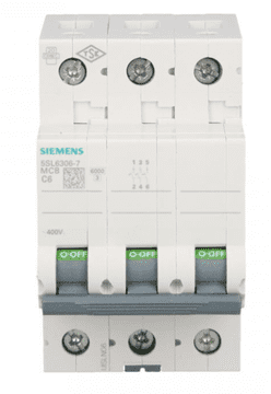 Siemens Odklopnik 3P C 6A 6kA AC Sentron 5SL6306-7