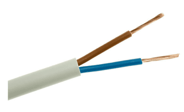 shumee Ohišje kabla H03VV-F (OMY) 2x1 belo /100m/