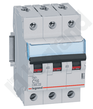 LEGRAND Odklopnik 3P C 16A 6kA AC S303 TX3 403545