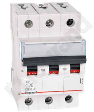LEGRAND Odklopnik 3P C 25A 6kA AC S303 TX3 403547