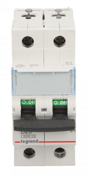 LEGRAND Odklopnik 2P B 20A 6kA AC S302 TX3 403388