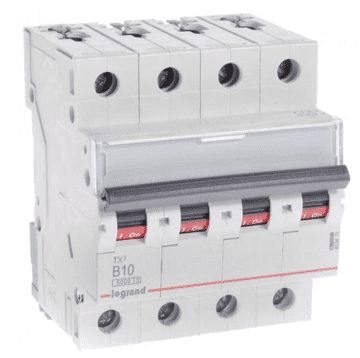 LEGRAND Odklopnik 4P B 10A 6kA AC S304 TX3 403415