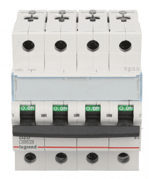 LEGRAND Odklopnik 4P B 20A 6kA AC S304 TX3 403418