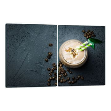 shumee Steklena deska za rezanje 2x40x52 za kavo