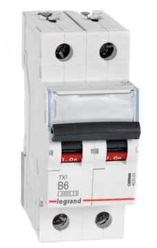 LEGRAND Odklopnik 2P B 6A 6kA AC S302 TX3 403383