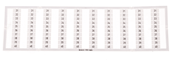 Wago WMB markerji 10x 31-40 793-605 /5 kosov/
