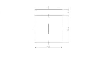 shumee Rezervno steklo za stikalo alarma 010424