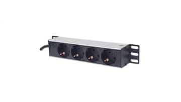Intellinet Razdelilnik Rack 10, 4 vtičnice Schuko