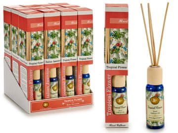 KOMPLET 12 DIŠAVNIH DIFUZORJEV S PALČKAMI TROPICAL FLOWERS HOME