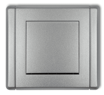 FLEXI Enopolno stikalo, srebrno kovinsko, 7FWP-1