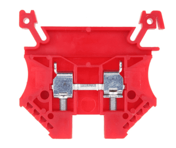 shumee 2-žilni konektor za zbiralko 4 mm2 rdeč evro 43409RD