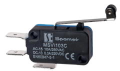 Miniaturno stikalo, vzvod z dolgim valjčkom, MSV103C