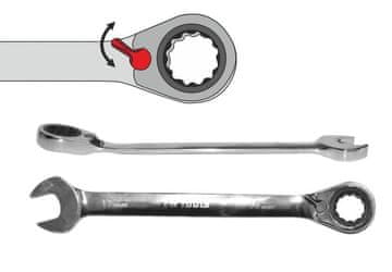 awtools Awtools 10 mm kombinirani ključ z ragljo in stikalom