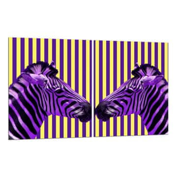shumee 2x zaščitna steklena plošča ZA štedilnik 40x52 zebra