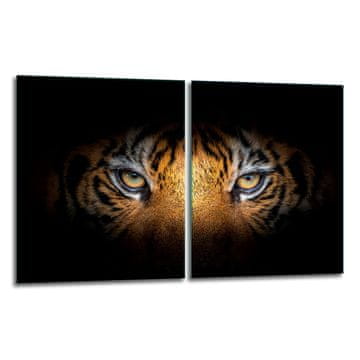 shumee 2x zaščitna steklena plošča ZA štedilnik 40x52 tiger