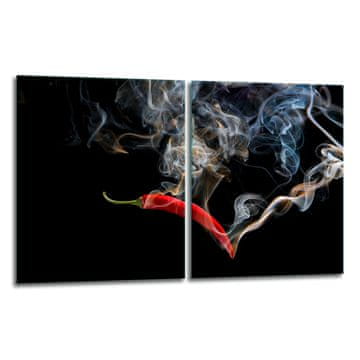 shumee 2x steklena zaščitna plošča ZA štedilnik 40x52 chili