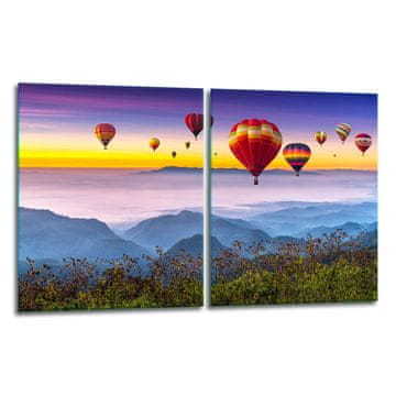 shumee 2x zaščitna steklena plošča ZA štedilnik 40x52 balon